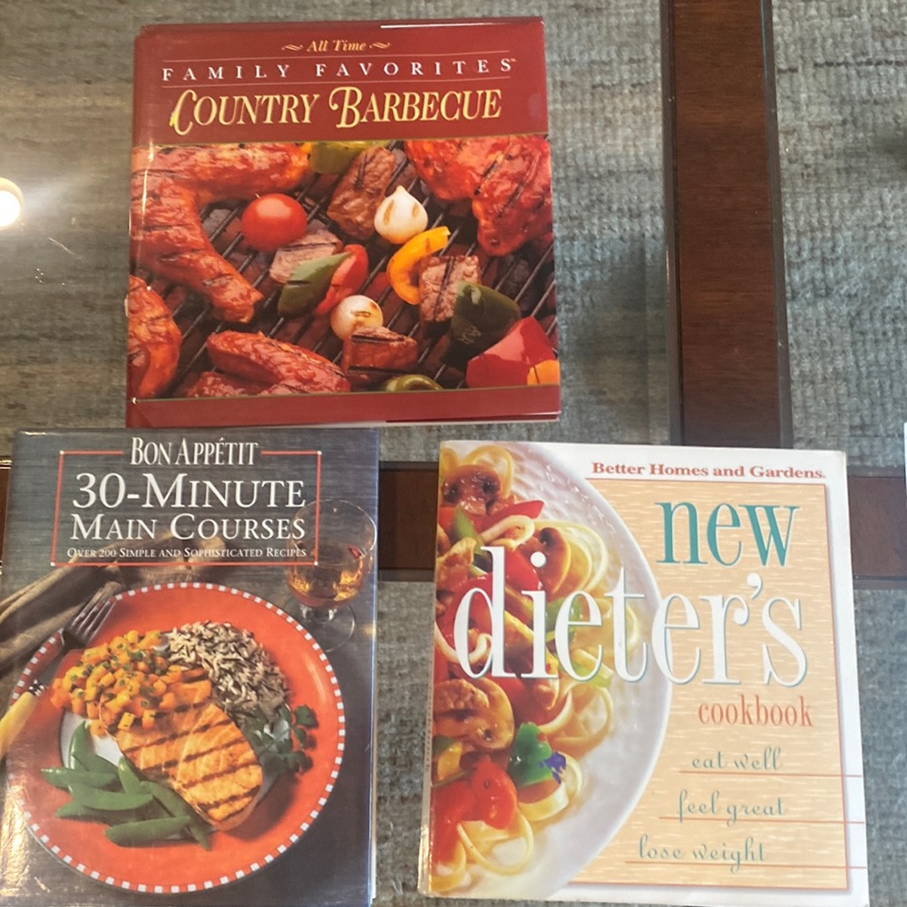 3 Cookbooks bundle Barbecue grilling, Diet, & 30 minute meals,